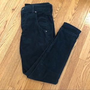 High waisted corduroy pants